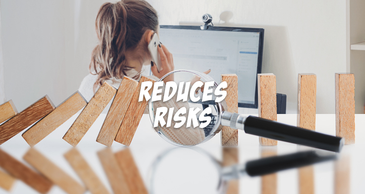 Outsourcing reduces risks