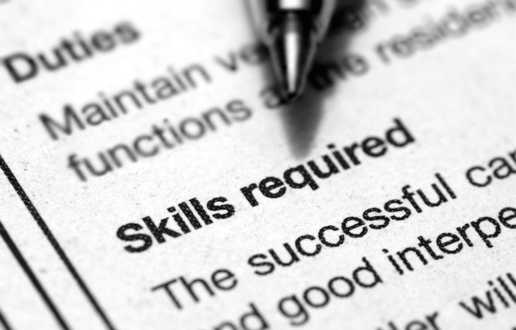 Identify and Outline the Skill Set Required