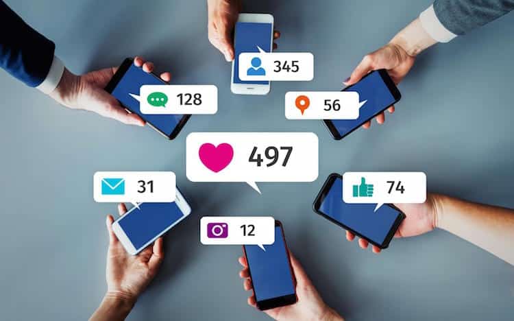 Icons that reflect social media marketing virtual assistant as virtual staff Philippines.