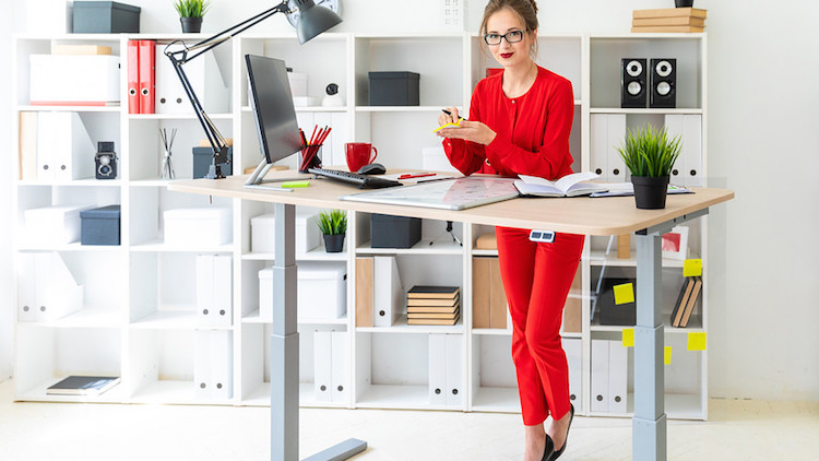 A standing desk can be good too