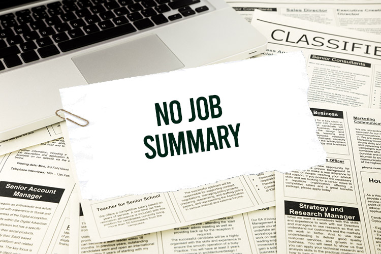 No-Job-Summary