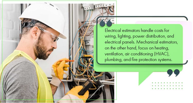 Electrical estimators handle costs for wiring